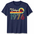 Vintage 1976 50th Birthday Unisex T Shirt Gift Tee For Women Mum Grandpa