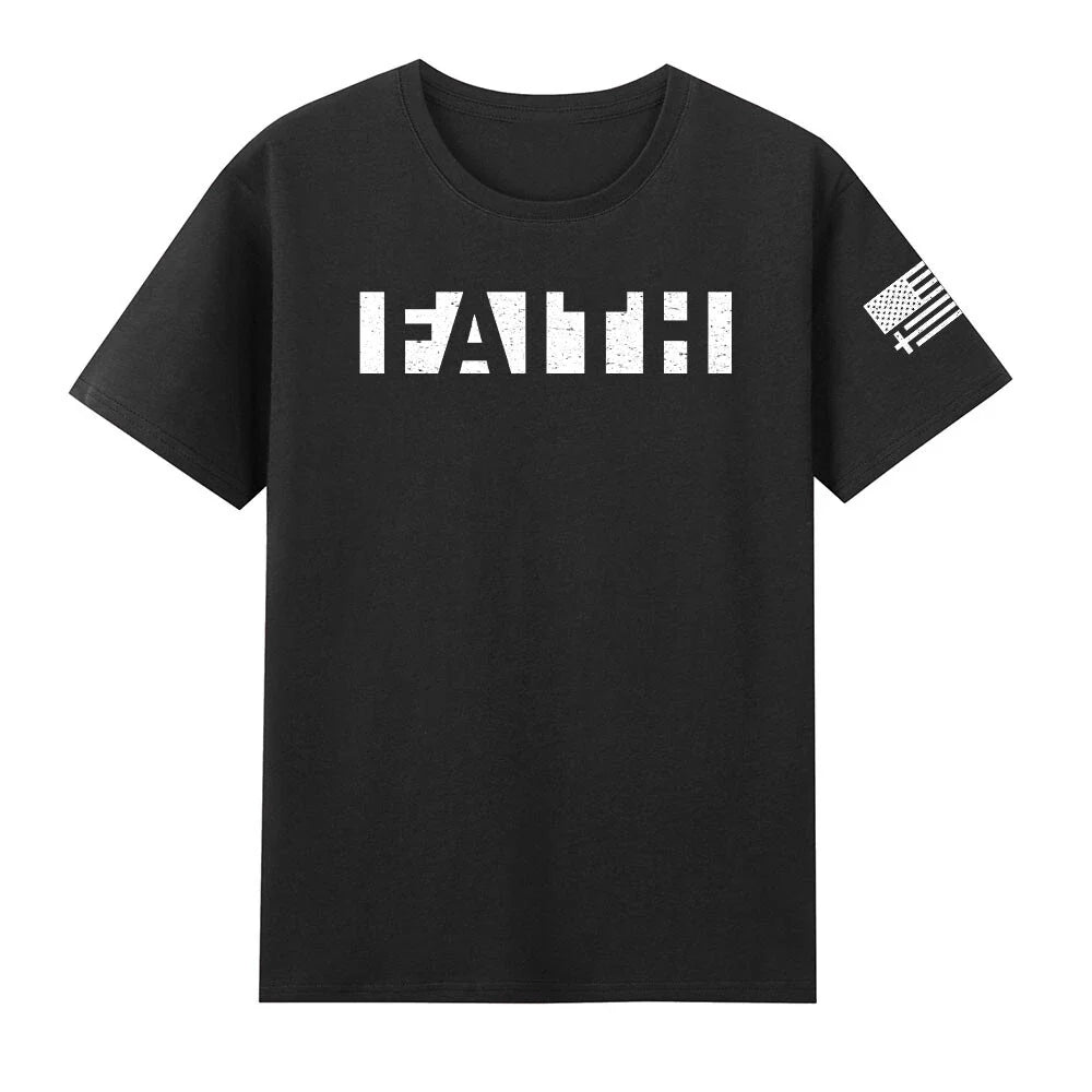 Christian Faith Jesus Christ Christianity Faith US Flag T-Shirt