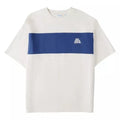 ALDI GEAR Shirt Unisex M L XL XXL Off-White Blue Colorblock Crew Neck Men Women