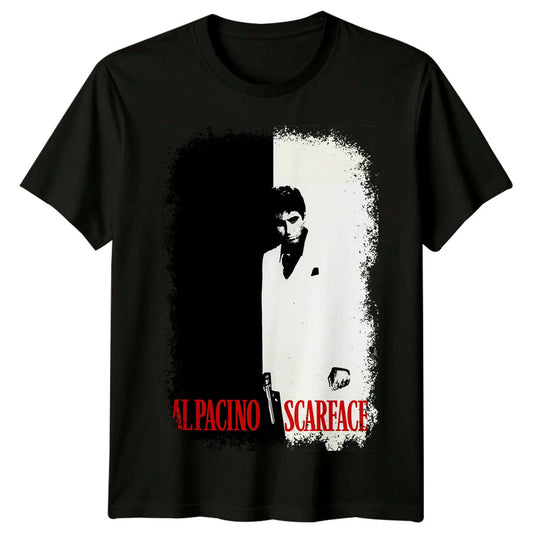 Scarface (1983) Movie Poster Inspired T-Shirt Retro Film Tee Unisex