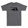 Adopt More Black Cats Funny Cat Kitten Lovers Gift Novelty Men's Cotton T-Shirt