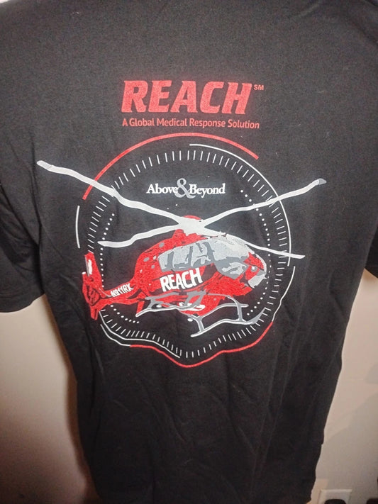 Air Medical Services 2XL T-Shirt Above & Beyond Helicopter Medvac Airbus  Buyb