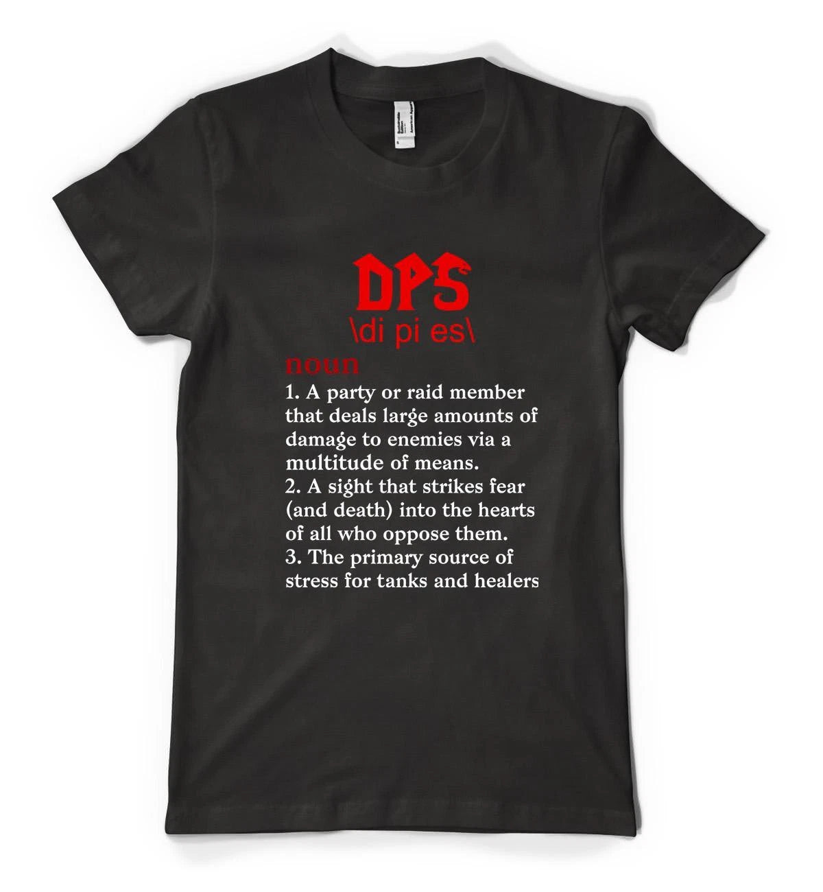 BNWT Warcraft World DPS Noun RPG Roleplay Craft WOW Personalised Adult T-Shirt