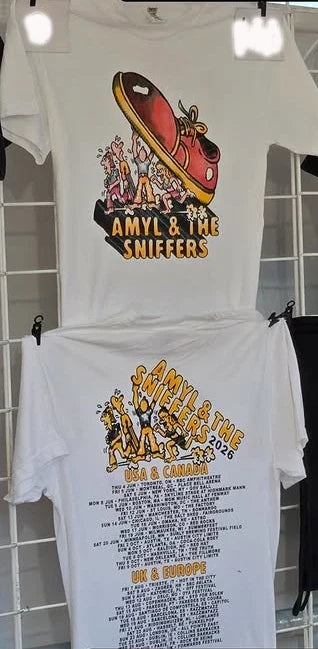 Amyl and the Sniffers Tour Shirt 2026 Tee New, reprinted, 2 sides