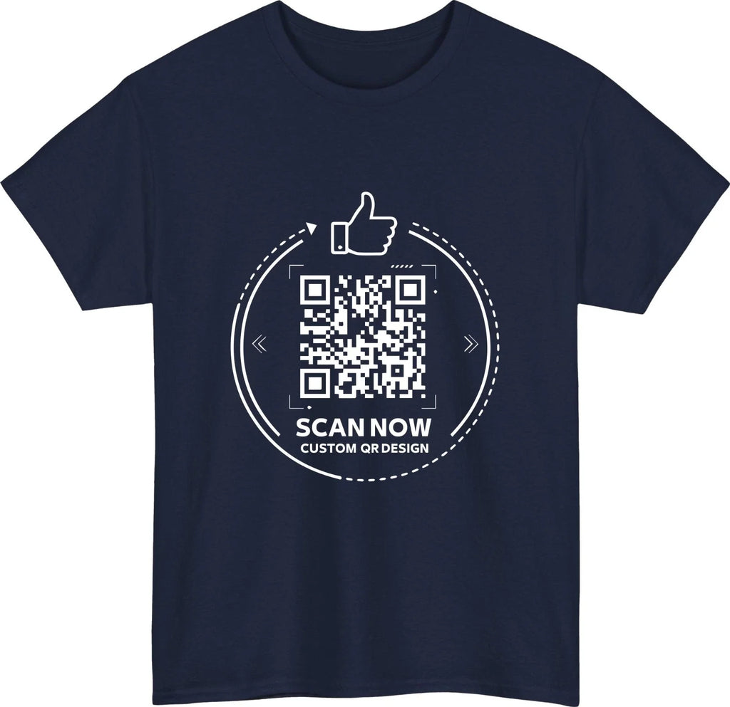 Personalised QR Code Scan Me T-Shirt Custom Interactive Social Media Link Top