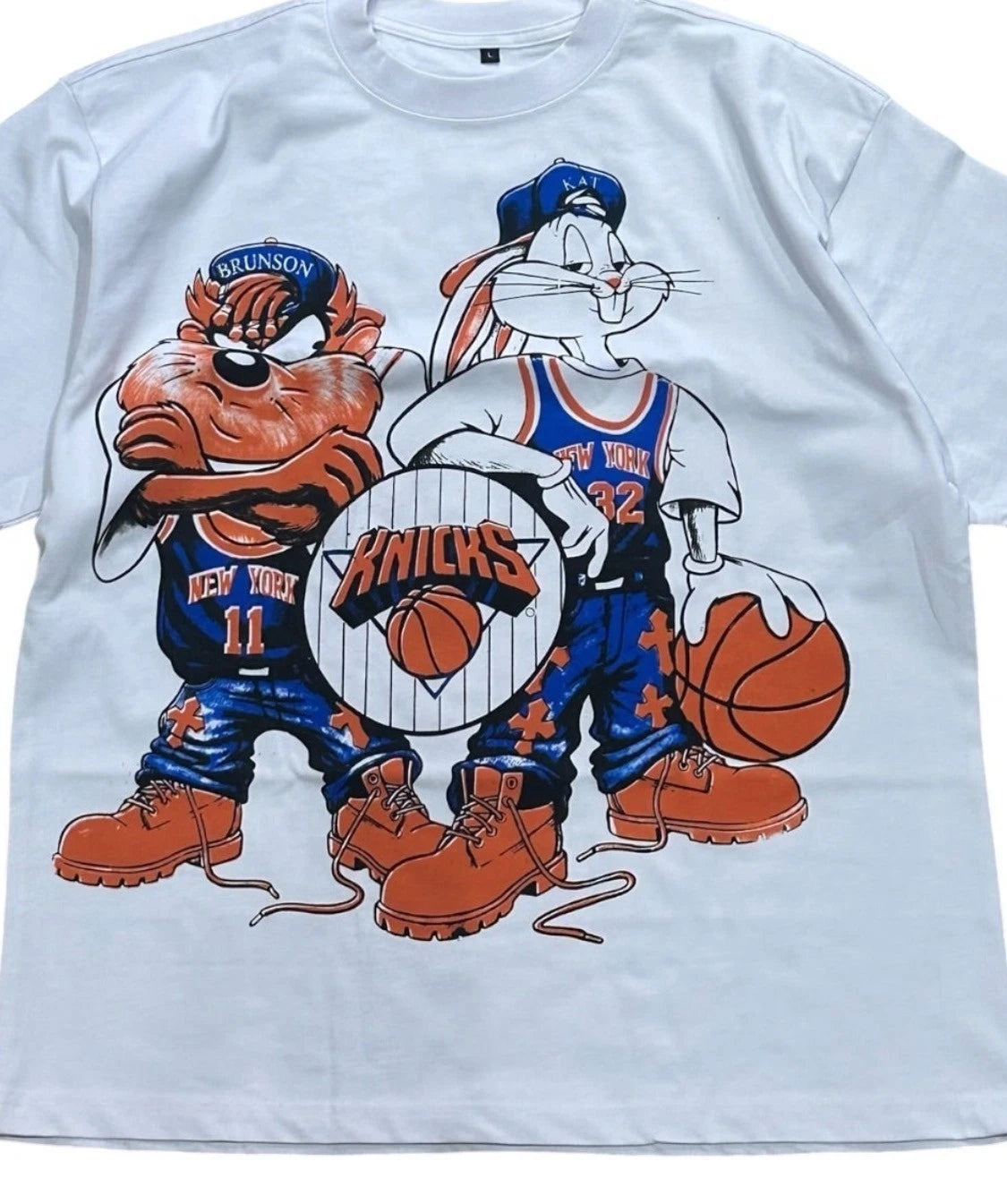 Custom Looney tunes New York  Basketball knicks  shirt  !