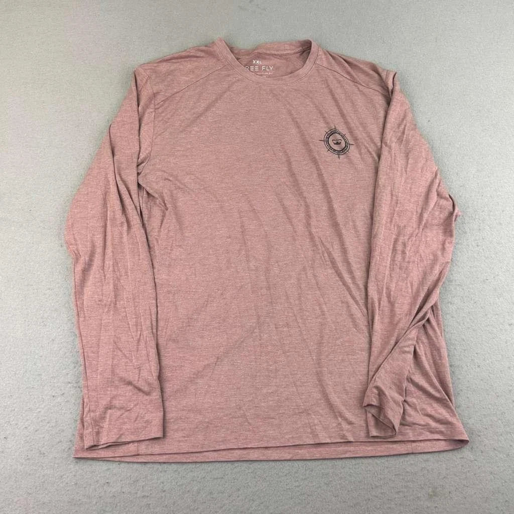 Princess Yacht Holiday Shirt Mens XXL Pink Crew Neck Long Sleeves Tee NWT
