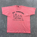 Vintage Michigan Yoopers Shirt Mens XL Pink Salmon Cow Hunting Season Funny Joke