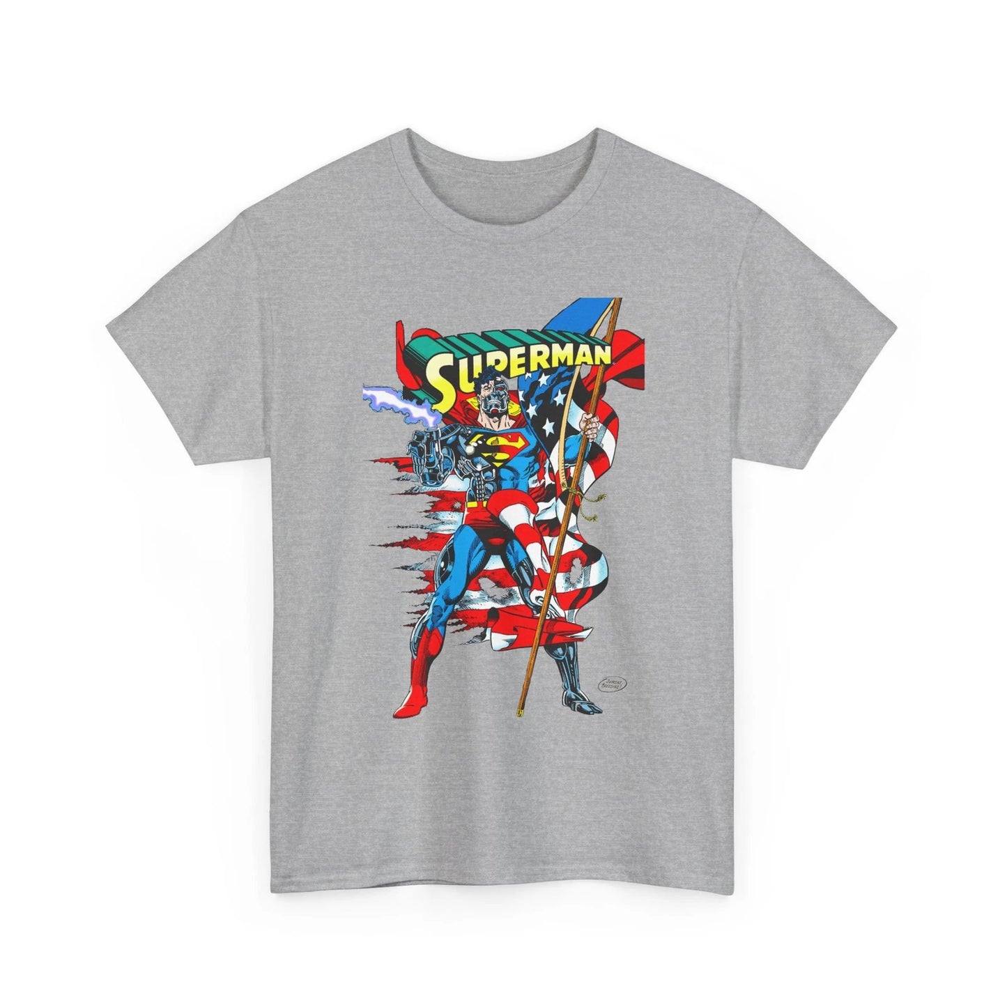 Cyborg Superman T-Shirt DC Comics Dan Jurgens Art Retro 90s Vintage Style Tee