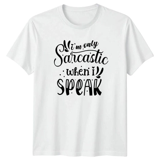 Im Only Sarcastic When I T-Shirt Witty Humor Christmas Gift For Him And Her