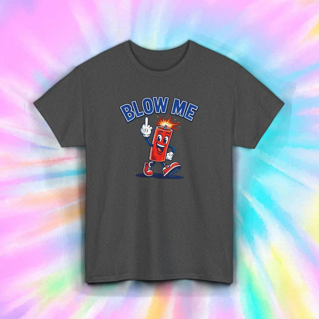 Funny Blow Me Firecracker 4th July Graphic Tee Patriotic Shirt S-5XL