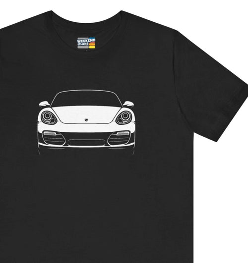 987.2 Porsche Boxster S Front Silhouette Shirt : 987 2009 - 2012 Graphic TShirt