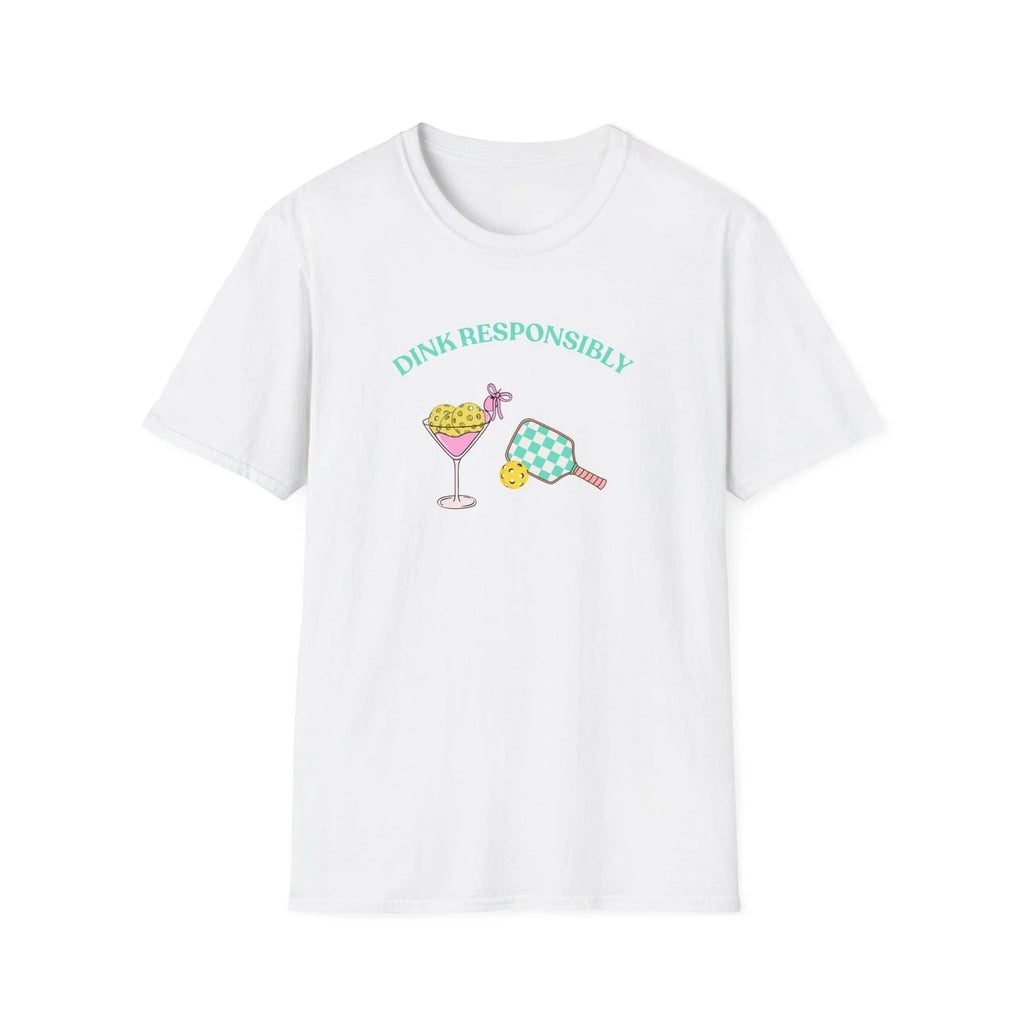 Dink Responsibly cocktail illustration T-Shirt | margarita palm lemon