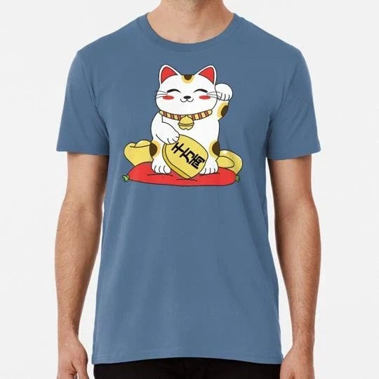 Kawaii Maneki Neko Size S to 5XL Made in the USA T-Shirt