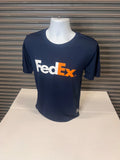 Vintage FedEx Quick Dry Short Sleeve Blue SS T-Shirt