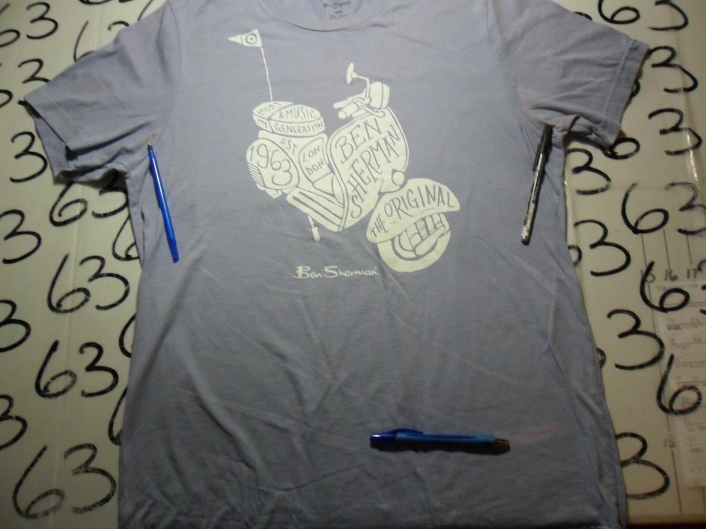 Large 1963 Mods and Music (damaged) T Shirt