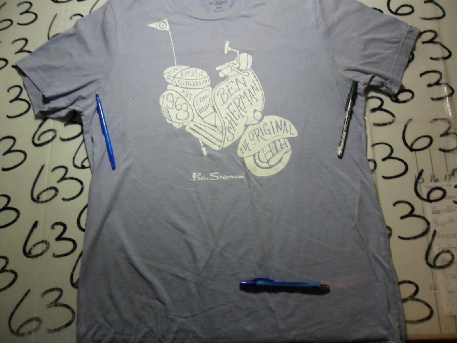 Large 1963 Mods and Music (damaged) T Shirt