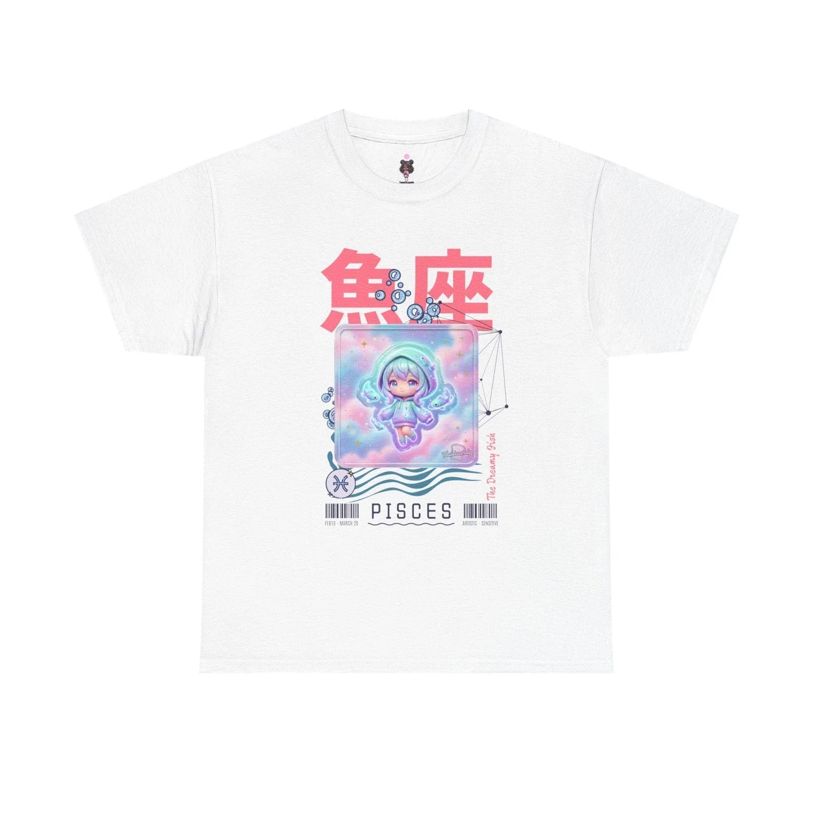 Kawaii Pisces Zodiac Tee | Cute Astro Fish Graphic Shirt