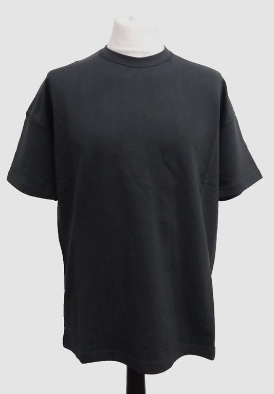 Illusive London Men's Charcoal 260 Cotton Tee Extra Small