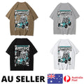 Mummyrace Driving A Go Kart Man Tee Clothing Graphic Kawaii Harajuku - AU Stock
