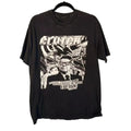 Vintage Band T-Shirt, Clutch Short Sleeve Cotton Black Shirt QO9623