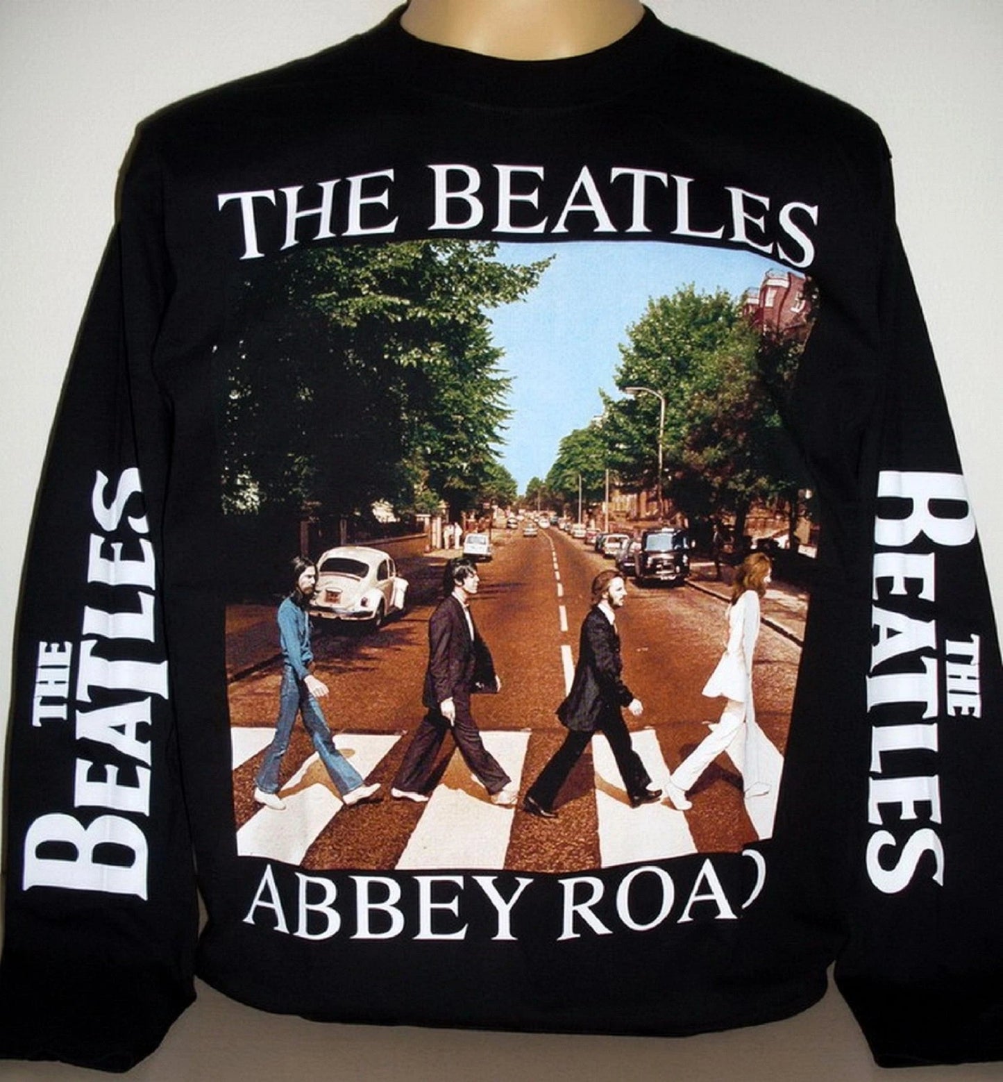 The Beatles Abbey Road Retro Long Sleeve T-Shirt Size XL & 2XL XXL New!