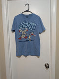 Ren and Stimpy Adult New T-Shirt - "You Eeediot!" Ren Choking Out Stimpy Medium