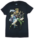 Jojo's Bizare Adventure Adult New T-Shirt - Joseph Joestar Collage of Characters