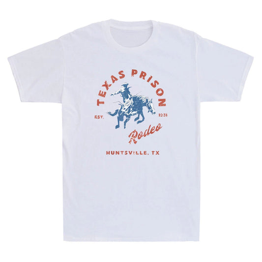 Texas Prison Rodeo Cowboy Western Funny Cowboy Ride Horse Vintage Men's T-Shirt