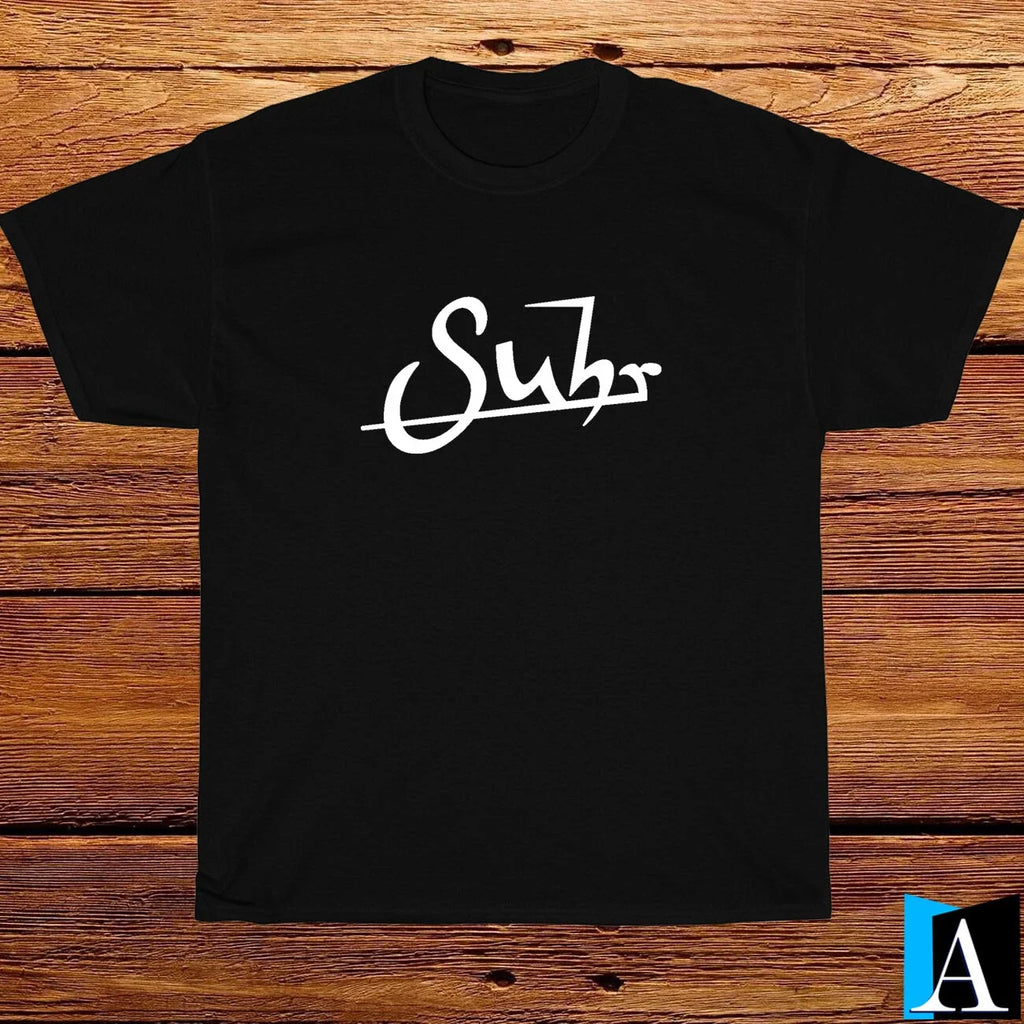 New Shirt Suhr Guitar Music Logo Black/Grey/White/Navy Men's T-Shirt Size S-5XL