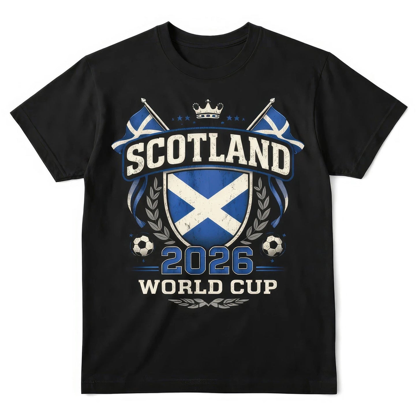 Scotland World Cup 2026 Football Fan T Shirt Scottish Soccer Graphic Tee
