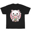 Boba Cat Boba Tea Bubble Tea Kawaii Anime Kitten Kawaii Neko T-Shirt Unisex Gift