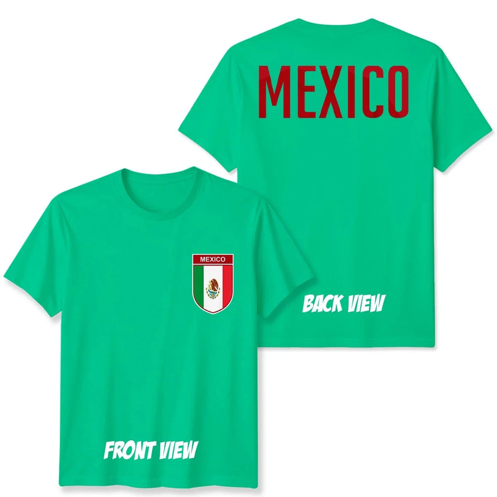 Mexico Football Unisex Kids T-Shirt Country Pride Soccer Tee #WC