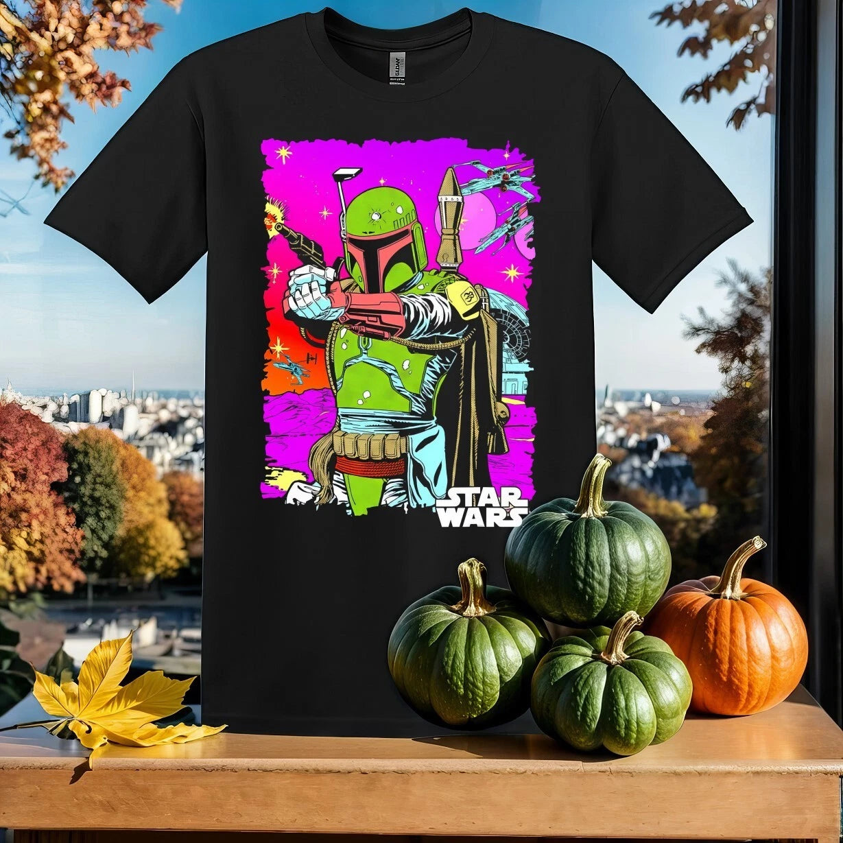 Star Wars Galaxy's Edge Boba Fett T-shirt T shirt Men Women Unisex Tshirt SY749