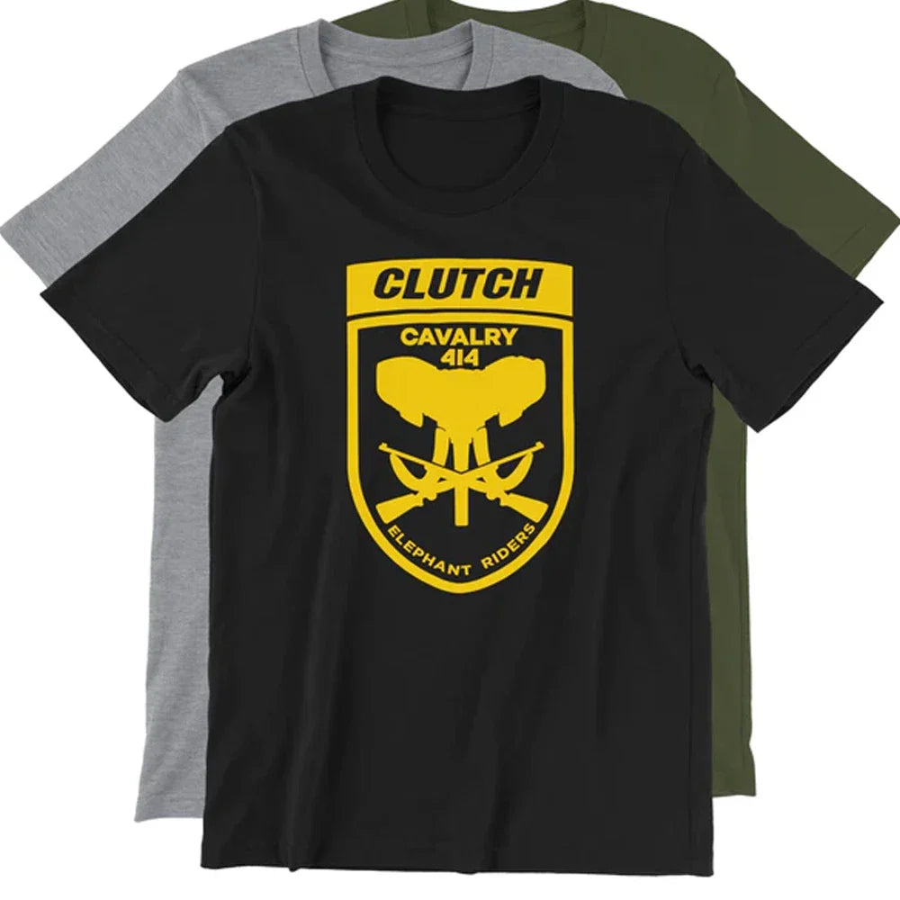 HOT NEW Clutch rock band logo T-shirt Black short sleeve All Sizes 2F437