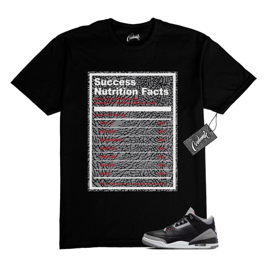 3 Cement Fire Red Cement Grey Elephant Print White Black T Shirt to Match SUCC