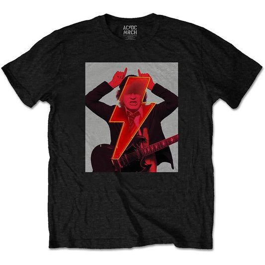 AC/DC Angus Finger Horns Power Up Official Tee T-Shirt Mens Unisex
