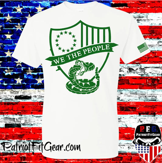 t-shirt, We The People, Don't Tread On Me, Faith Family Freedom, Snake, Custom