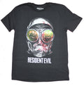Resident Evil  Adult New T-Shirt- Gasmasked Hunk Face of Umbrella Agent