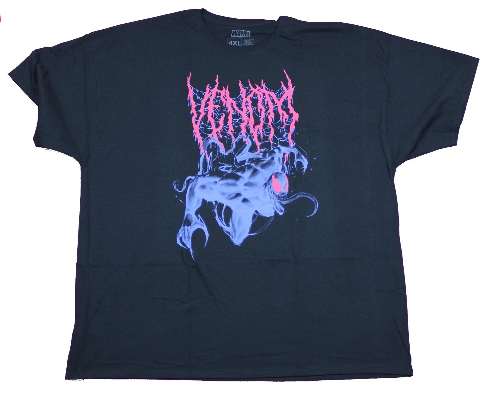 Venom Mens  T-Shirt- Dangling Negative Style Image Under Name