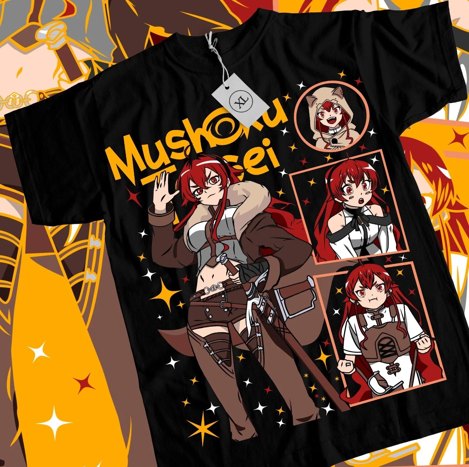 Mushoku Tensei Roxy Migurida T-Shirt Jobless Reincarnation Anime Shirt All Size