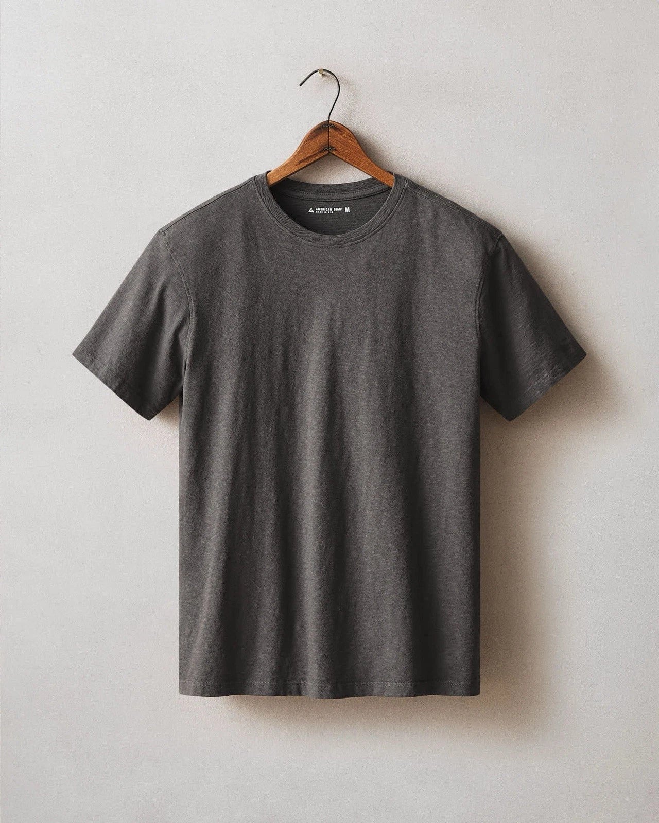 American Giant Premium Slub Crew Neck T Shirt Gray Men’s XL USA Made