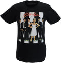 Mens Black Official Blondie Parallel Lines with Back Print T Shirt