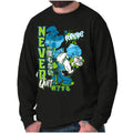 Popeye Never Quits Asian Inspired Mens Long Sleeve Tee T Shirt