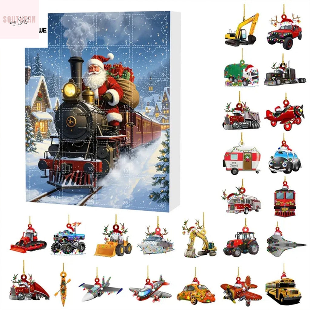 Santa Claus Christmas Train 2025 Advent Calendar