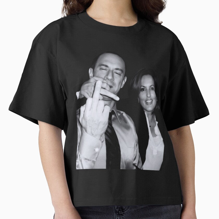Elliot Stabler And Olivia Benson Actors and musicians giving the middle finger meme by ARTX4ART
