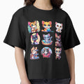 cute funny cat pattern funny  colorful  kawaii kitten,aesthetic cat art,funny cat,Cat Lover,cute cat,cat pattern by Expressions-Sel