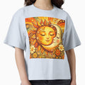 Groovy Boho Sun and Moon - 70s Celestial Aesthetic by Myra365Art