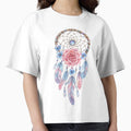 Boho Dreamcatcher Rose – Watercolor Floral Feather Art by Ahmed-G-Designs