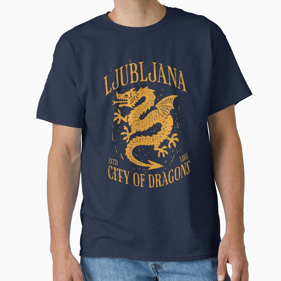 Ljubljana Slovenia Est 1461 "City of Dragons" by The Masked Designer